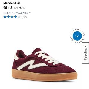 Stylish Maroon and White Kids Sneakers